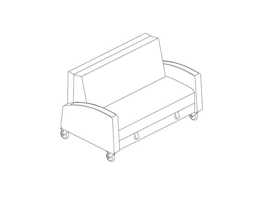 A line drawing - Gemma Sleep Settee