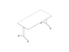 A line drawing - Genus Table–Rectangular–Flip Top