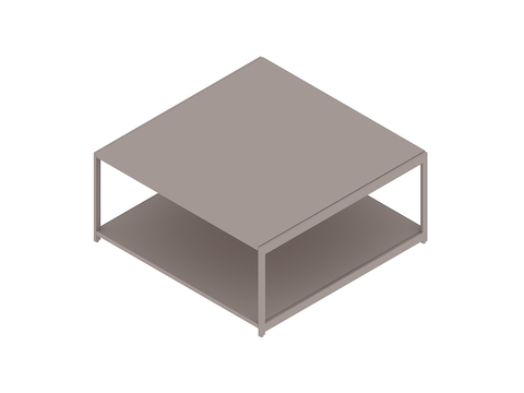 Een generieke rendering - H Frame-salontafel