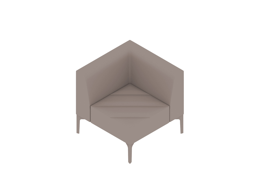 Een generieke rendering - Hatch modulaire stoelen–hoek