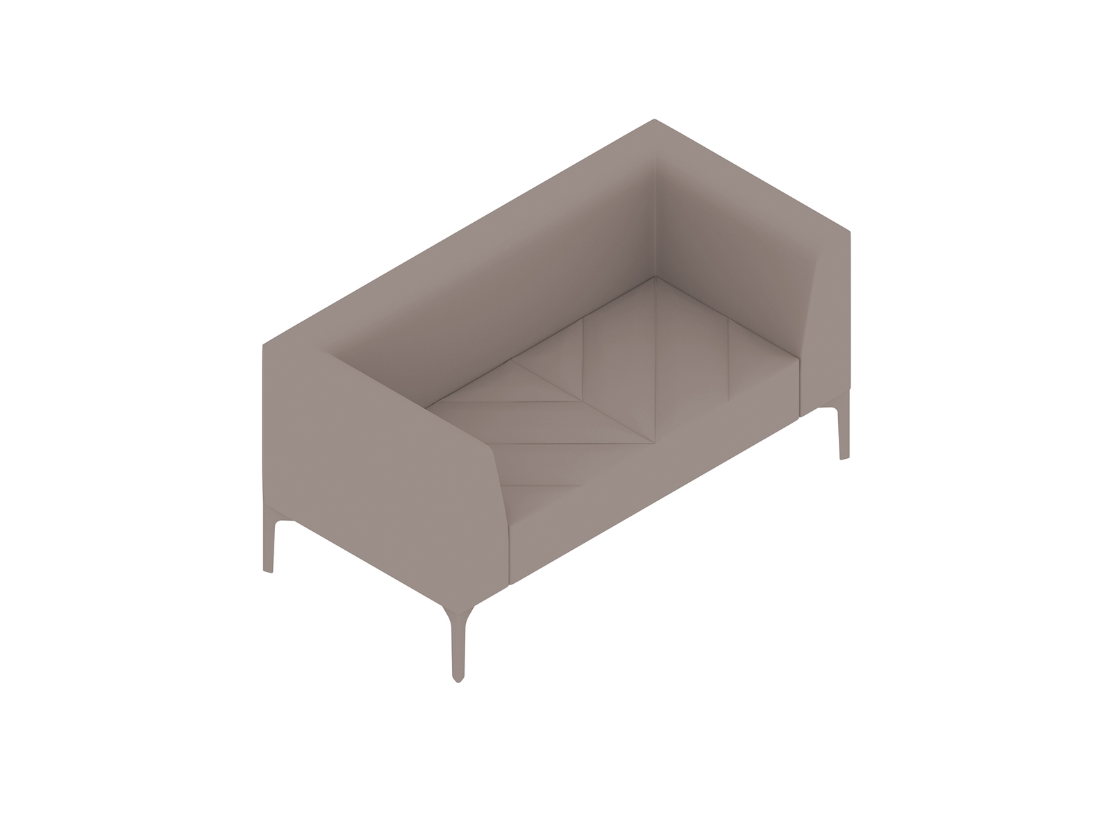 A generic rendering - Hatch Sofa–2 Seat