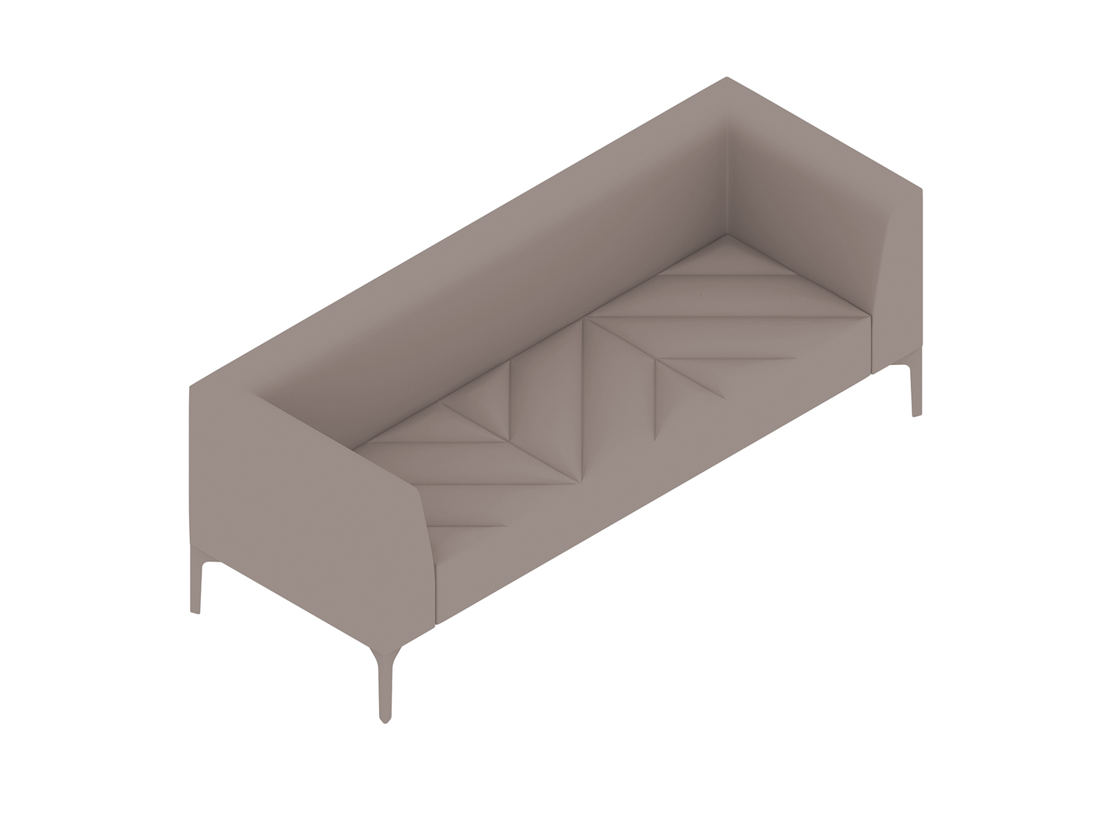 A generic rendering - Hatch Sofa–3 Seat