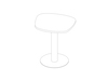 A line drawing - Headway Café Table–Apple