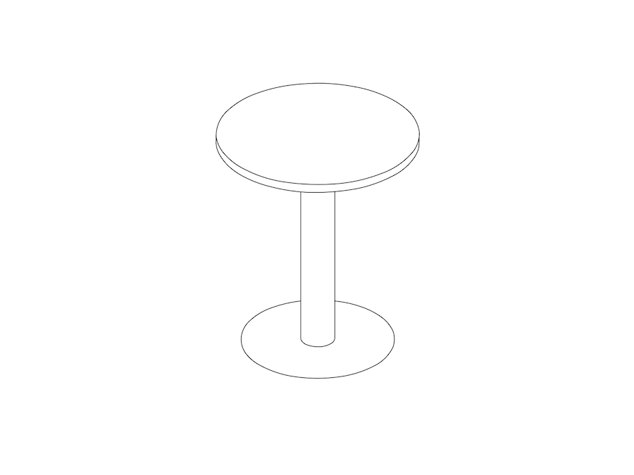 A line drawing - Headway Café Table–Round