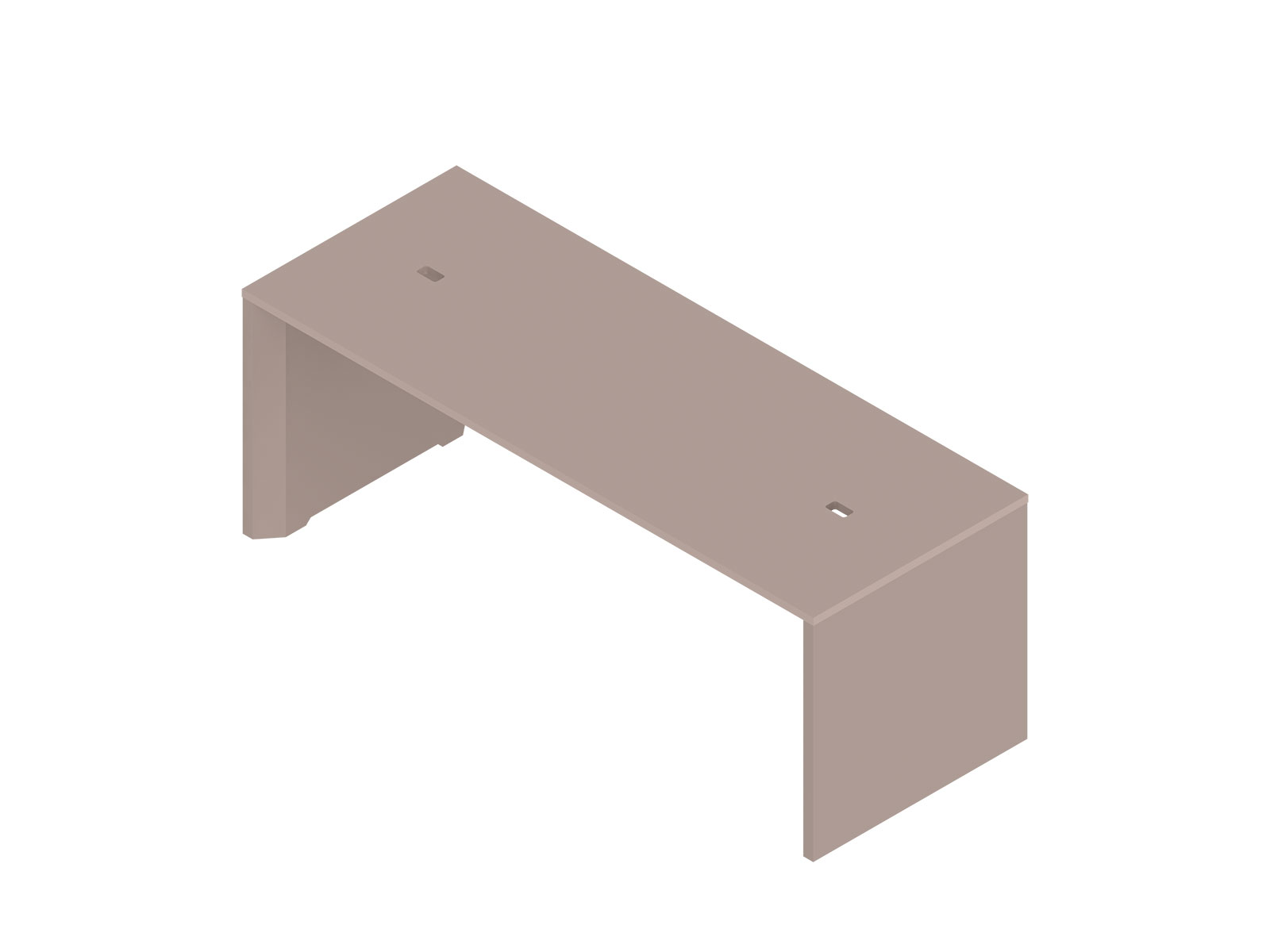 Uma renderização genérica - Mesa de uso compartilhado Headway–altura de balcão