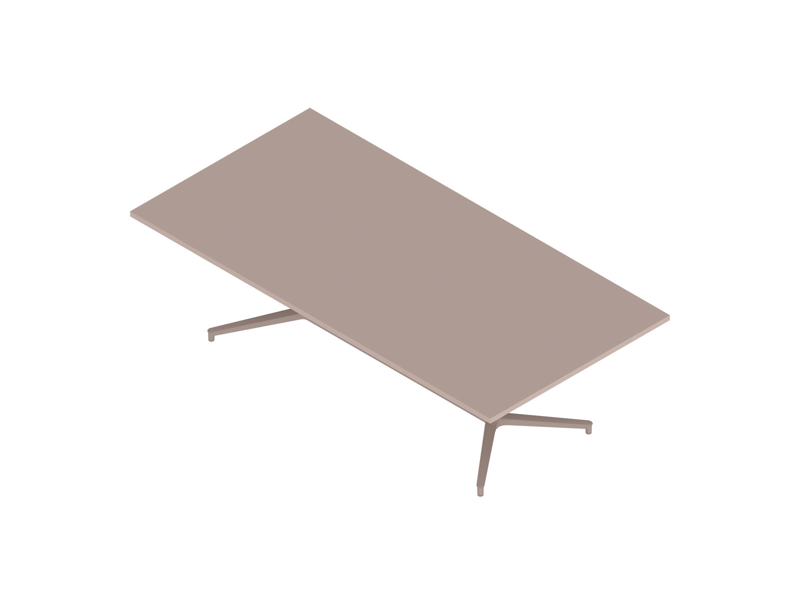 A generic rendering - Headway Conference Table–Seated Height–Rectangular–Y Base