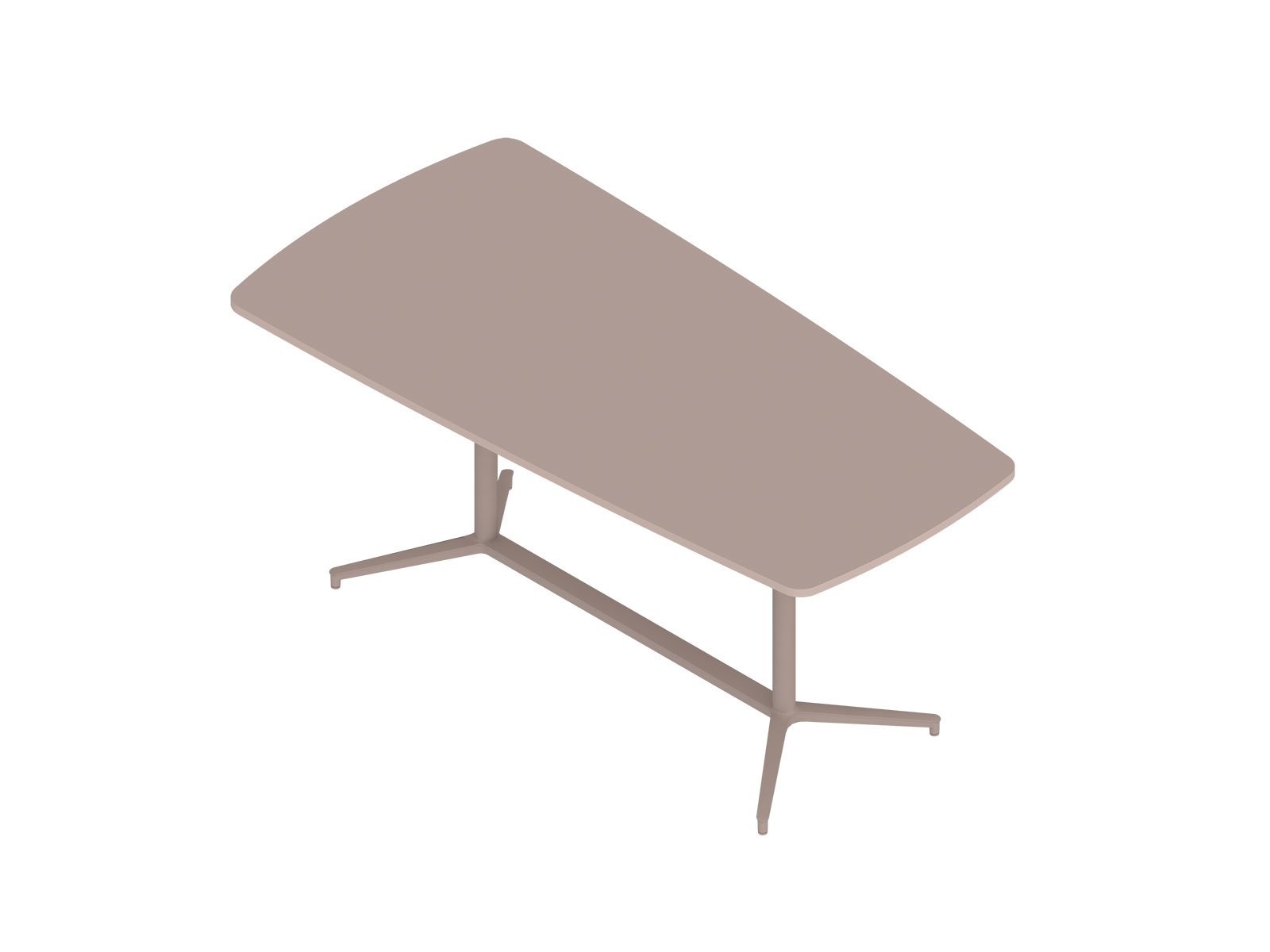 A generic rendering - Headway Conference Table–Standing Height–Tapered–Y Base