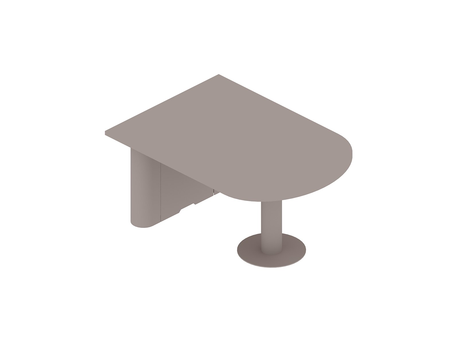 A generic rendering - Headway Huddle Table–D Shape