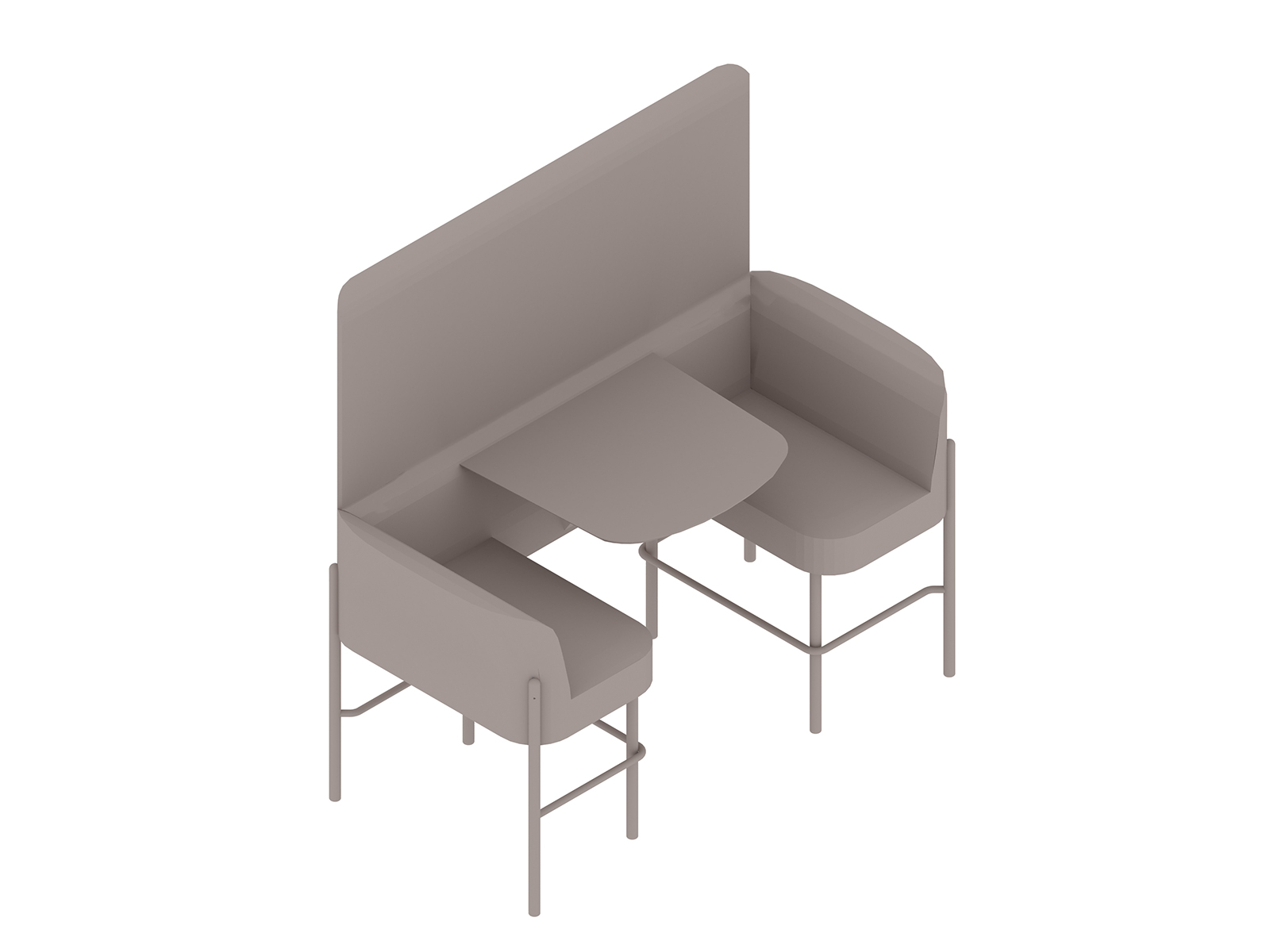 Eine generische Abbildung - Hue Booth–Barhöhe–mit Trennwand
