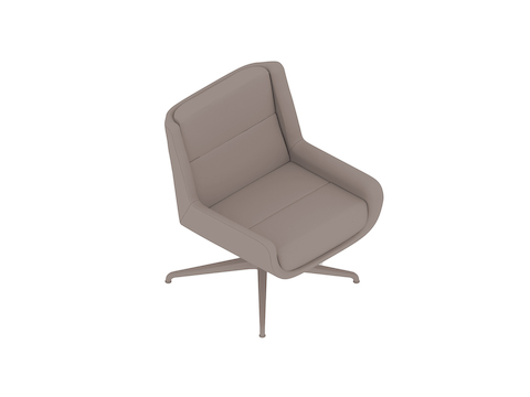 A generic rendering - Hush Chair–Low Back–Swivel Base