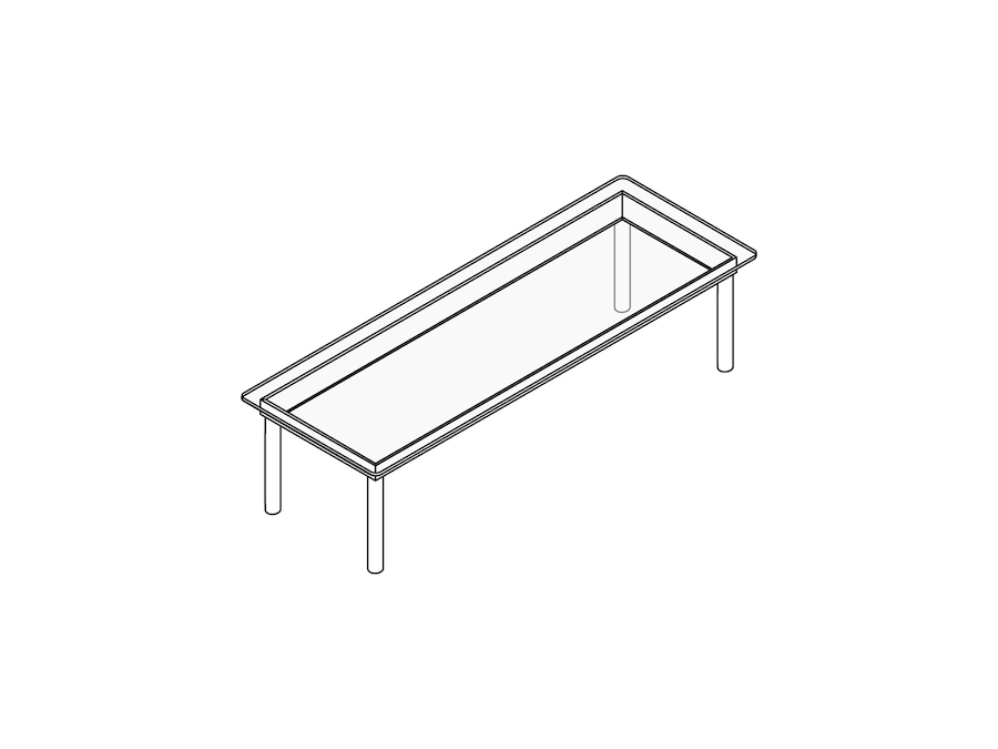 A line drawing - Kofi Coffee Table–Rectangular