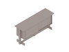 A generic rendering - Land Credenza