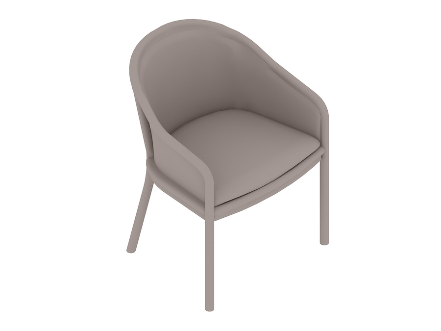 Uma renderização genérica - Cadeira Landmark–Cana–Braços padrão