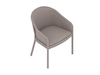Uma renderização genérica - Cadeira Landmark–Estofamento francês–Braços padrão