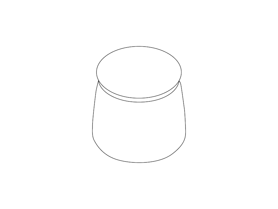 A line drawing - Lasso Stool–1 Seat