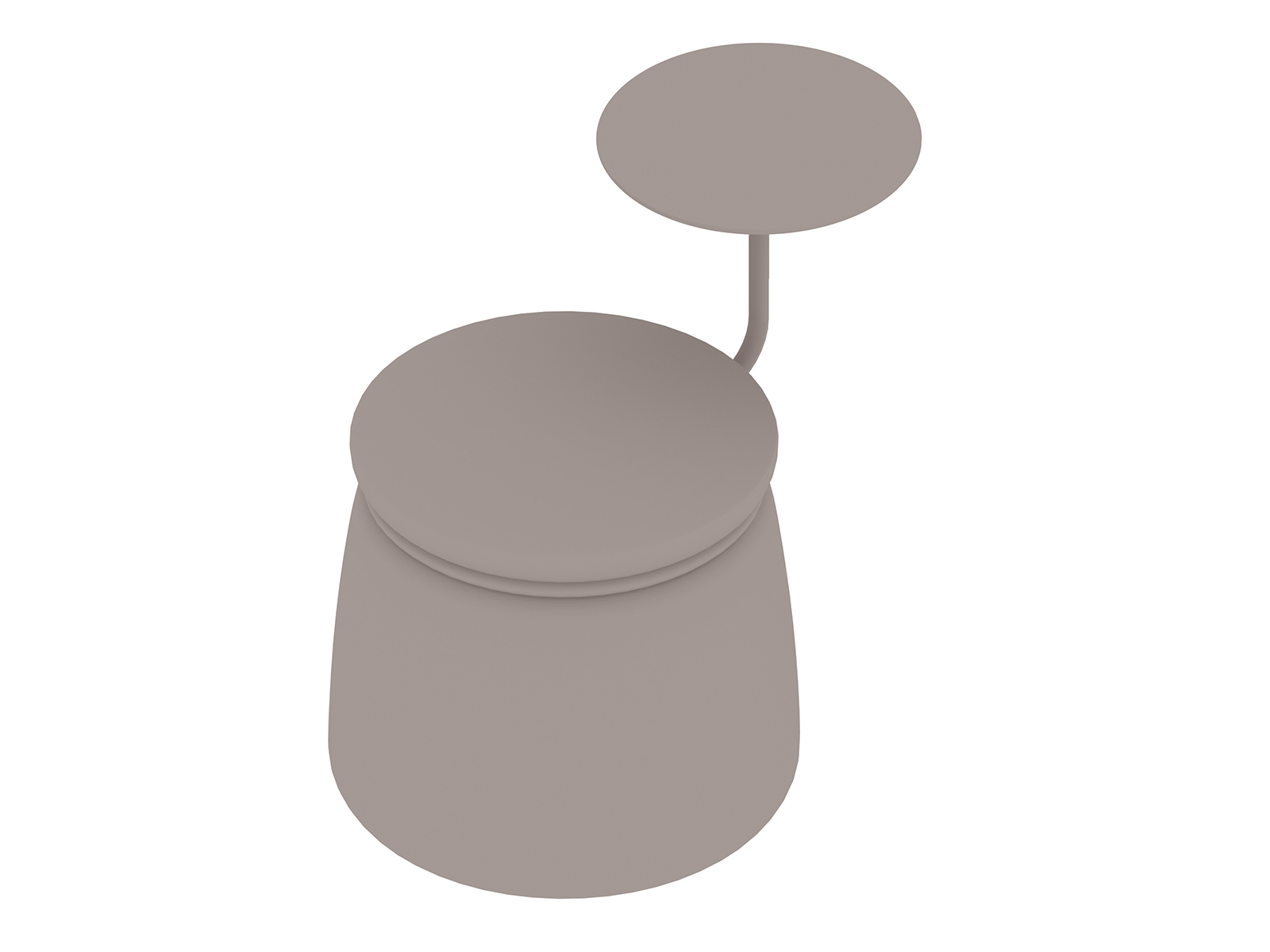 Un rendering generico - Sgabello Lasso–1 posto–Con tavolo