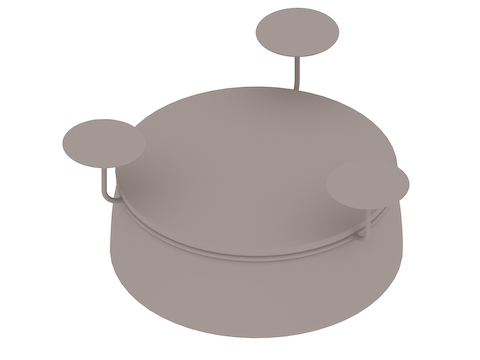 Un rendering generico - Sgabello Lasso–3 posti–Con tavoli