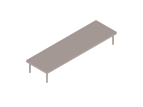 Rendu général : Table encastrable Layer – Basse