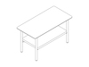 A line drawing - Layer Side Table–Stone Shelf