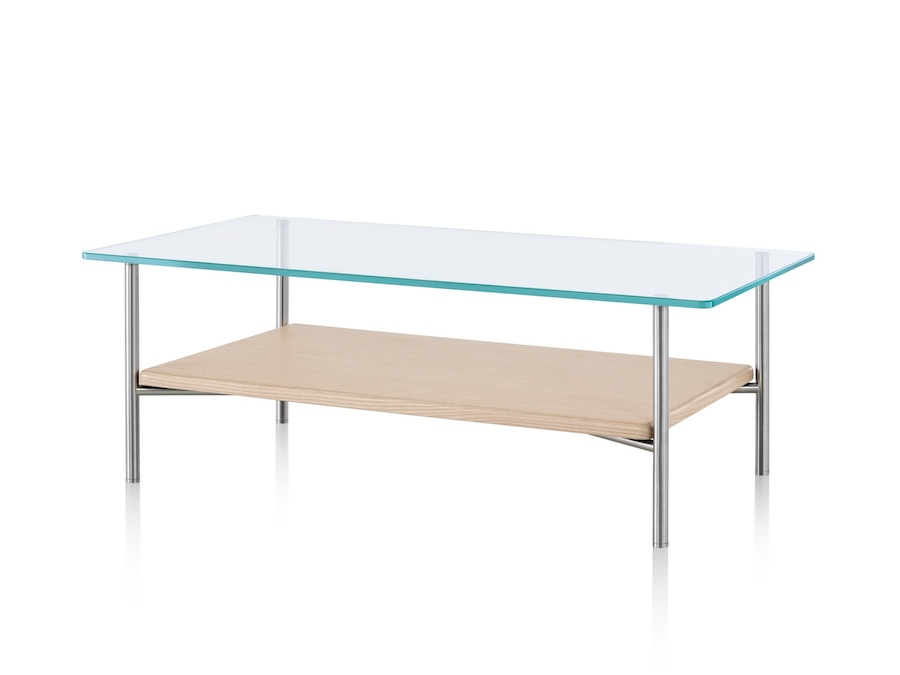Photo : Table d’appoint Layer – Étagère en bois