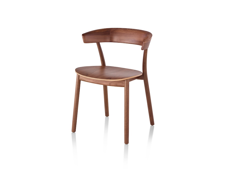 Uma foto - Cadeira Leeway–Estrutura em madeira–Assento em madeira