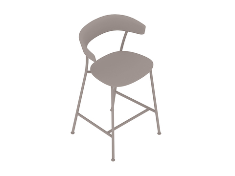 A generic rendering - Leeway Stool–Counter Height–Polyurethane Seat