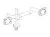 A line drawing - Lima Monitor Arm