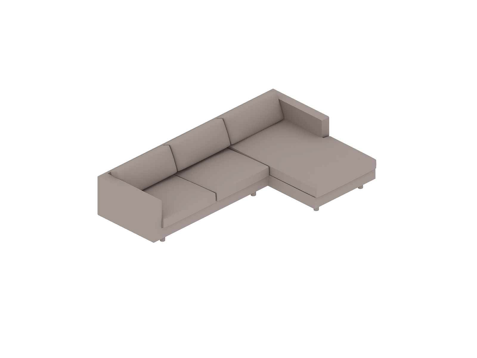 Una representación genérica - Sofá seccional Lispenard con chaise longue izquierda