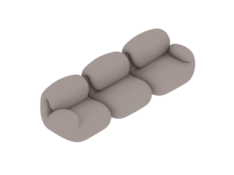Una representación genérica - Conjunto de sofás modulares Luva: sofá de 3 plazas