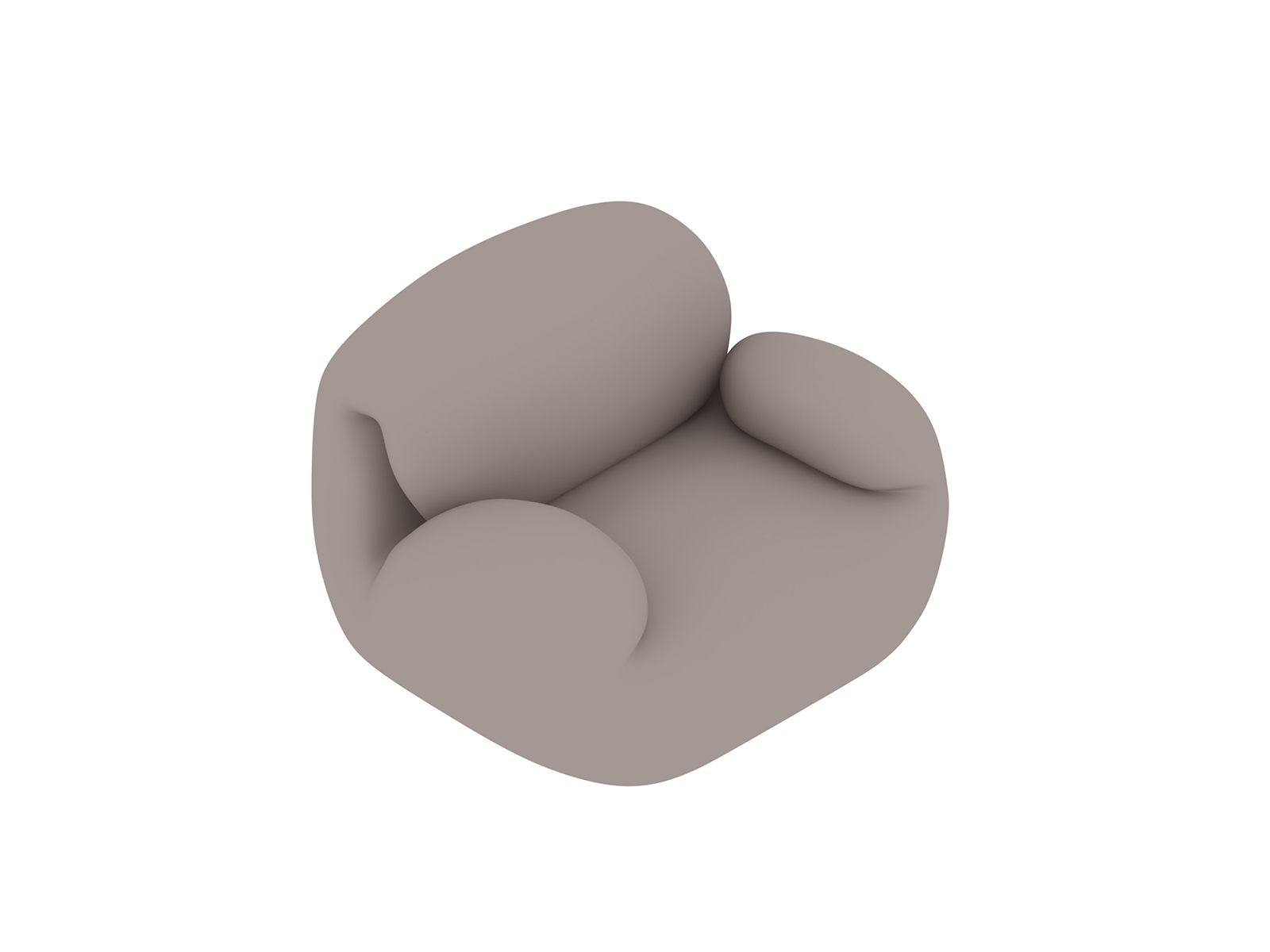 Een generieke rendering - Luva modulaire Sofa Group – leunstoel
