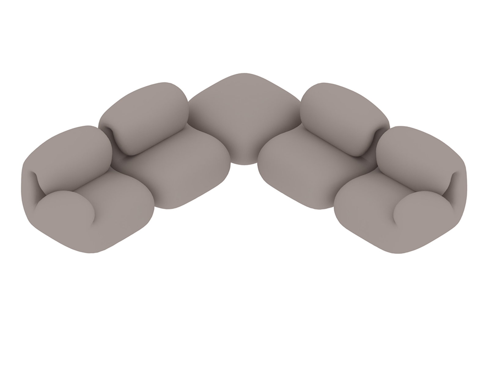 Een generieke rendering - Luva modulaire Sofa Group – hoekbank in secties