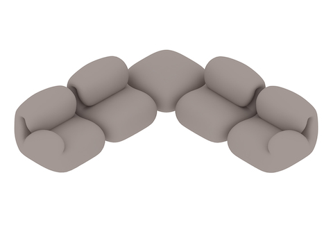 A generic rendering - Luva Modular Sofa Group – Corner Sectional