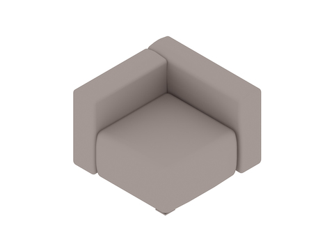 Uma renderização genérica - Sofá Mags Modular– Estreito–Unidade reta –lado direito