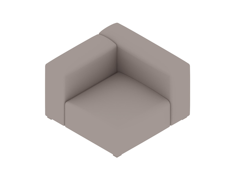 Uma renderização genérica - Sofá Mags Soft Modular–Estreito–Unidade reta –lado direito