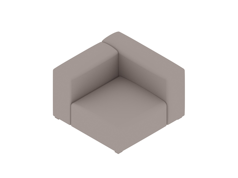 Uma renderização genérica - Sofá Mags Soft Modular–Canto –lado direito