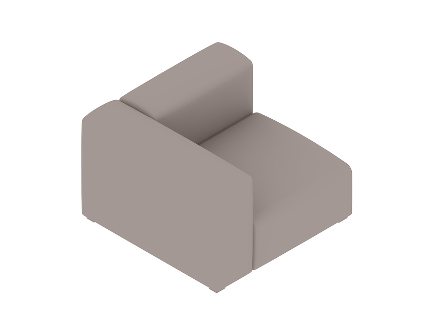 Uma renderização genérica - Sofá Mags Soft Modular–Estreito–Unidade reta –lado esquerdo