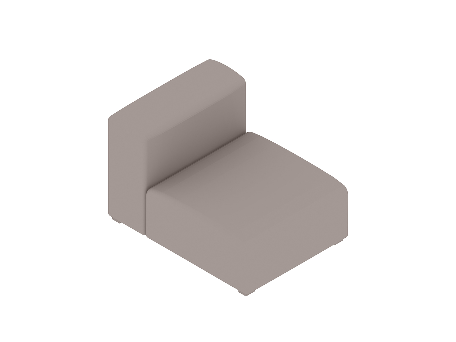 Uma renderização genérica - Sofá Mags Soft Modular–Estreito–Unidade reta–Meio