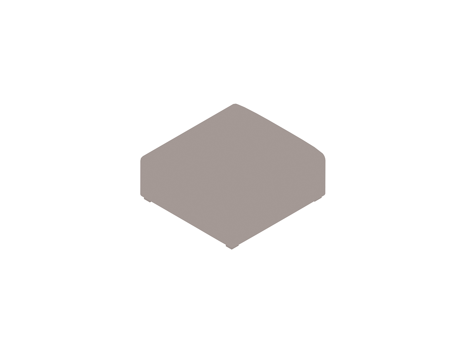 Uma renderização genérica - Sofás modulares Mags Soft – Otomana – extrapequenos