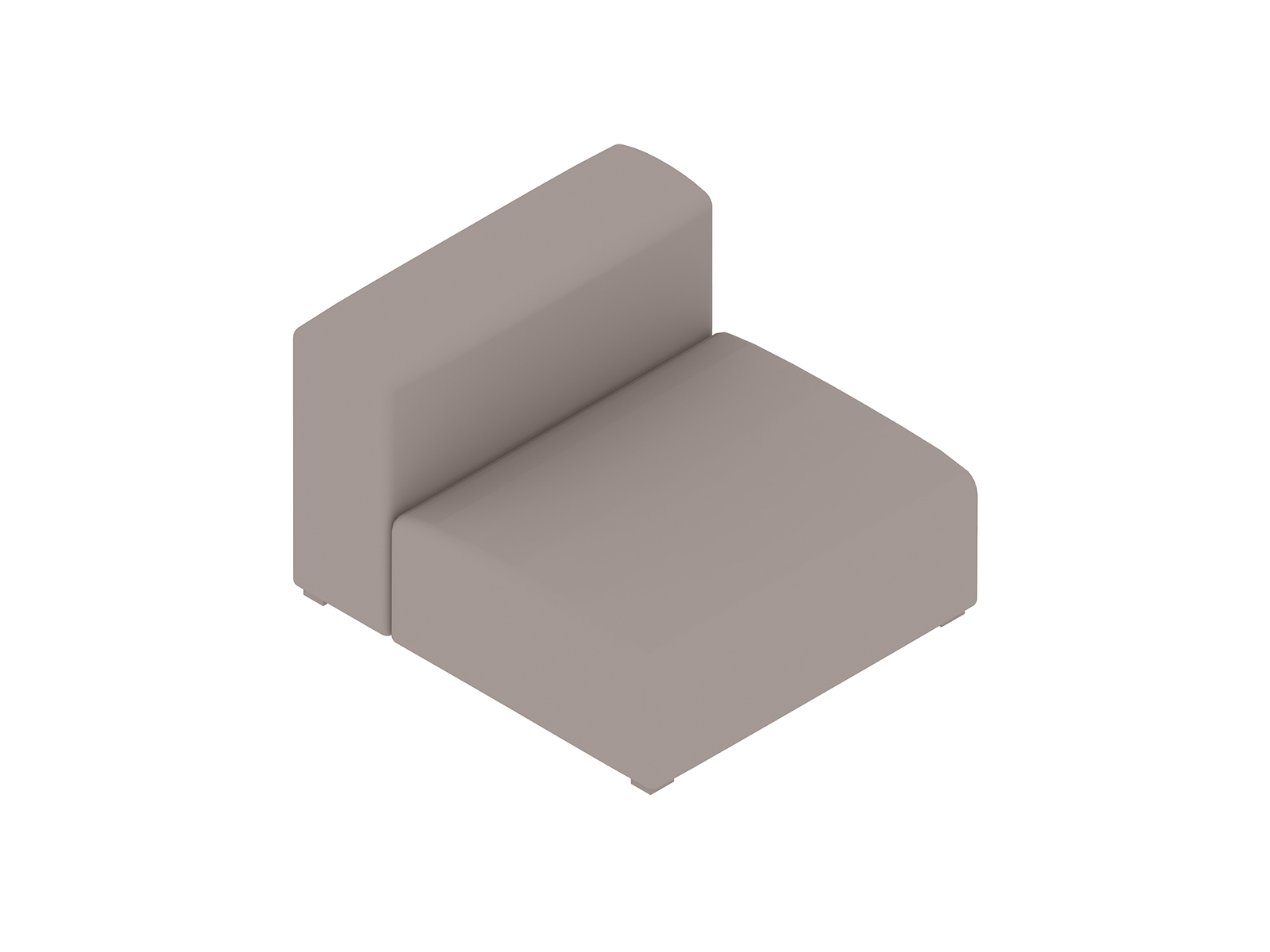 Uma renderização genérica - Sofá Mags Soft Modular–Largo–Unidade reta–Meio