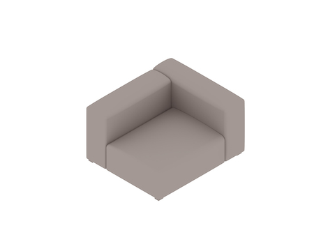 Una representación genérica - Sofás seccionales Mags Soft–Ancho–Unidad recta–Extremo derecho