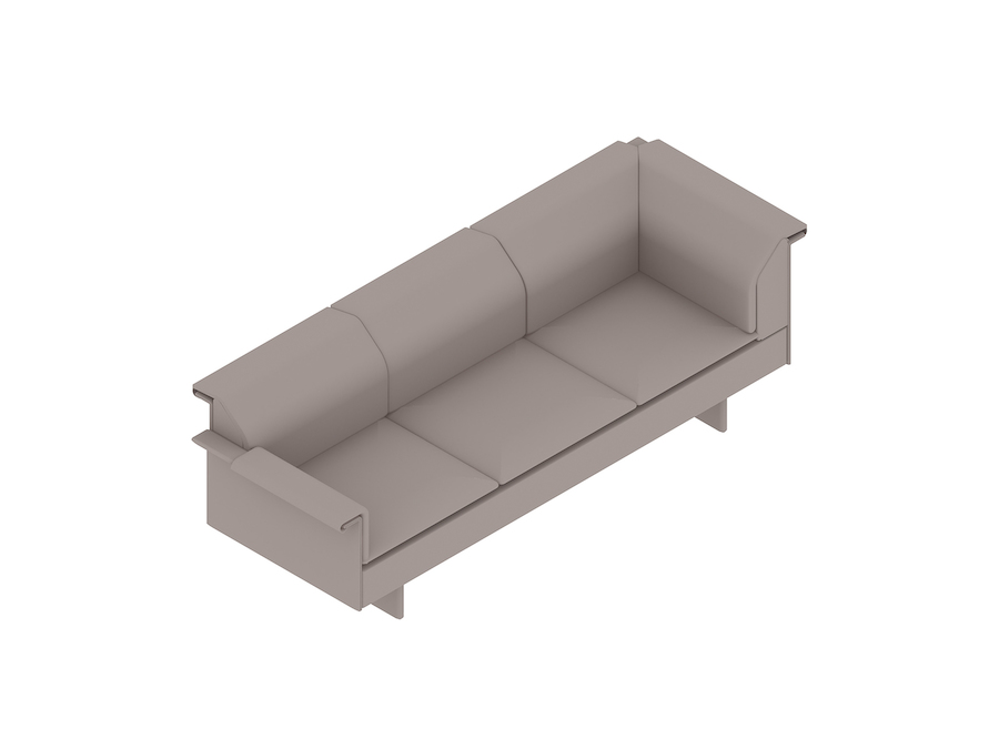 A generic rendering - Mantle Sofa–Left Corner–Right Arm