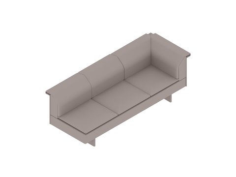 Eine generische Abbildung - Mantle Sofa – Ecke links – ohne Armlehne rechts