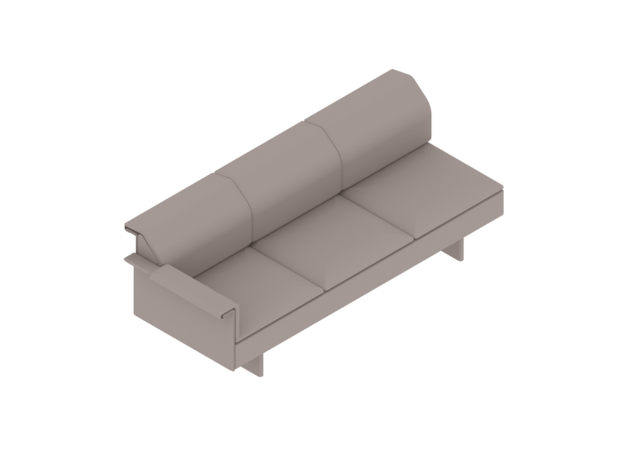 A generic rendering - Mantle Sofa–Right Arm