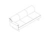 Eine Zeichnung - Mantle Sofa – Armlehne rechts