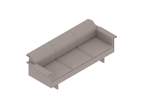 A generic rendering - Mantle Sofa–With Arms