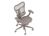 Een generieke rendering - Mirra 2-stoel–Polymeren rugleuning–Vaste armleuningen