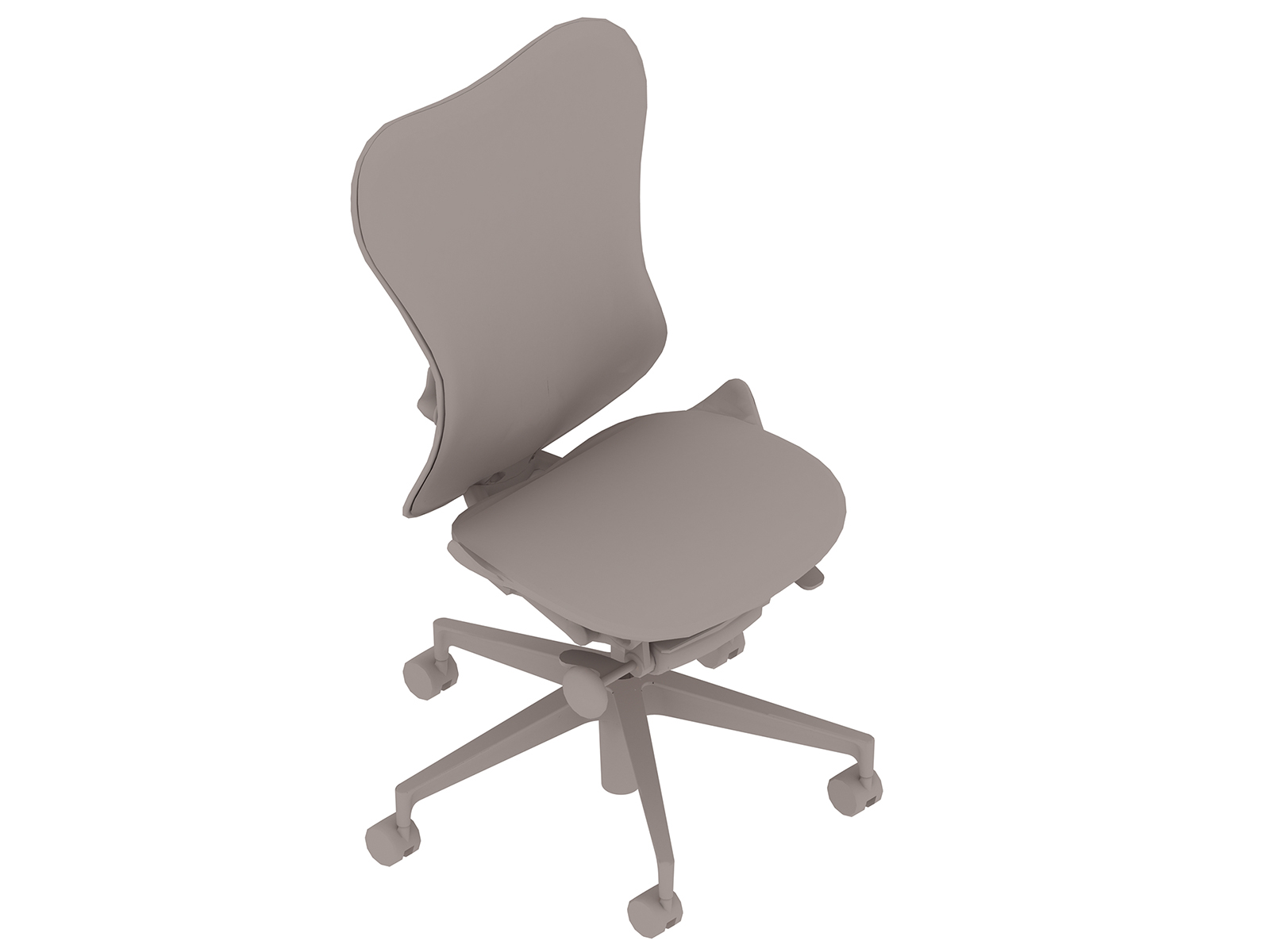 Un rendering generico - Seduta Mirra 2 - schienale a sospensione - senza braccioli