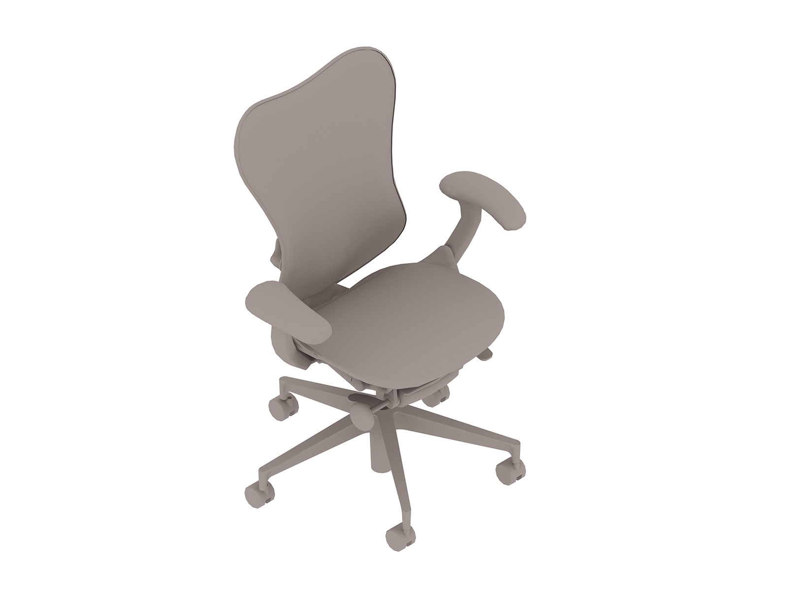 Een generieke rendering - Mirra 2-stoel–Suspensierugleuning–Vaste armleuningen
