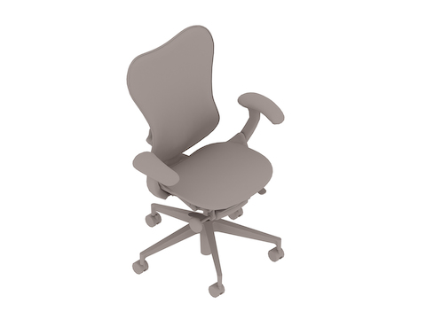 通用渲染图 - Mirra 2座椅–悬架支撑靠背–固定扶手