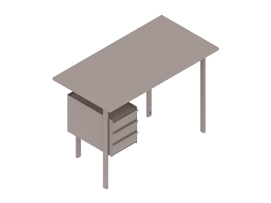 Eine generische Abbildung - Mode Schreibtisch–mit Aufbewahrungsmöbel